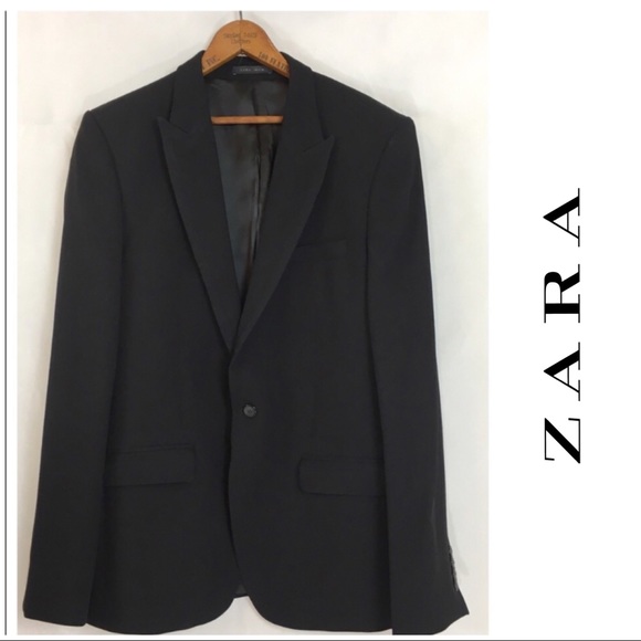 Zara Other - ZARA Men's Wool Classic Black Blazers / Jacket